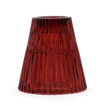 Candle Holder Glass Flip Vampire Red